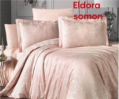 Євро комплект постільної білизни Altinbasak жаккард Eldora somon