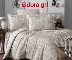Євро комплект постільної білизни Altinbasak жаккард Eldora gri