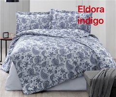 Євро комплект постільної білизни Altinbasak жаккард Eldora indigo