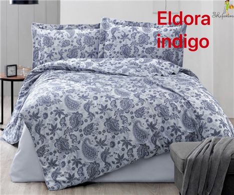 Євро комплект постільної білизни Altinbasak жаккард Eldora indigo