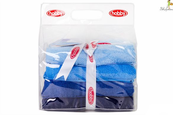 Набір рушників HOBBY RAINBOW Mavi 50*90 синій 500г/м2 4шт.