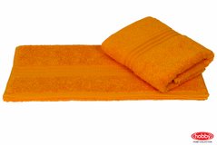 Махровий рушник для обличчя та рук HOBBY RAINBOW Turuncu 50*90 помаранчевий 500г/м2