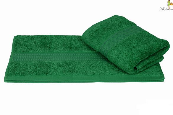 Махровий рушник для обличчя на рук HOBBY RAINBOW K.Yesil 50*90 т.зелений 500г/м2