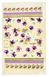Рушник махровий для кухні IzziHome 30*50 Квіти фіолет. 350г/м2