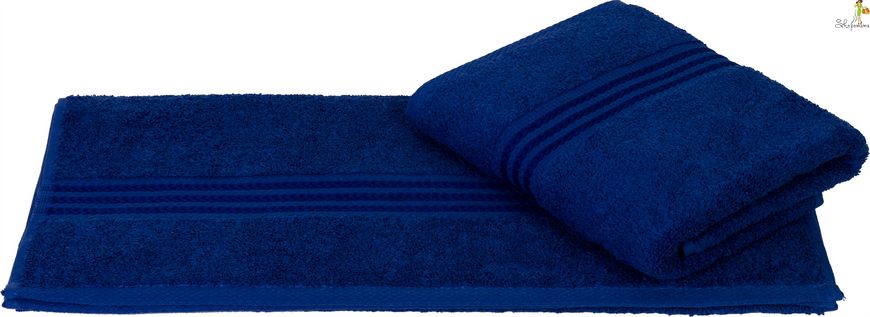 Махровий рушник для обличчя HOBBY RAINBOW Lacivert 50*90 т.синій 500г/м2