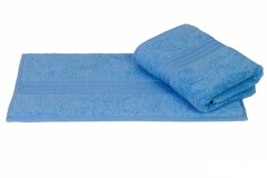 Махровий рушник для обличчя HOBBY RAINBOW Mavi 50*90 блакитний 500г/м2