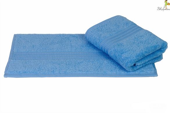 Махровий рушник для обличчя HOBBY RAINBOW Mavi 50*90 блакитний 500г/м2